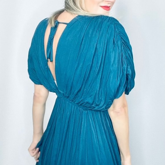 By Wishlist- Teal Time Midi- the perfect Rayon dress for ALL occassions-S, M, L - Picture 3 of 5